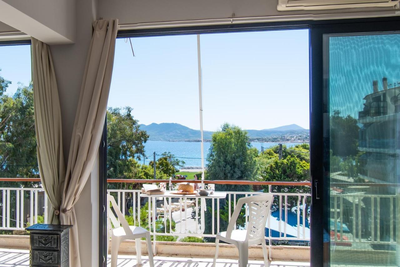 Lavish & Spacious Apt With Stunning Seaview, 10 Min Ath Airport Αρτέμιδα Εξωτερικό φωτογραφία